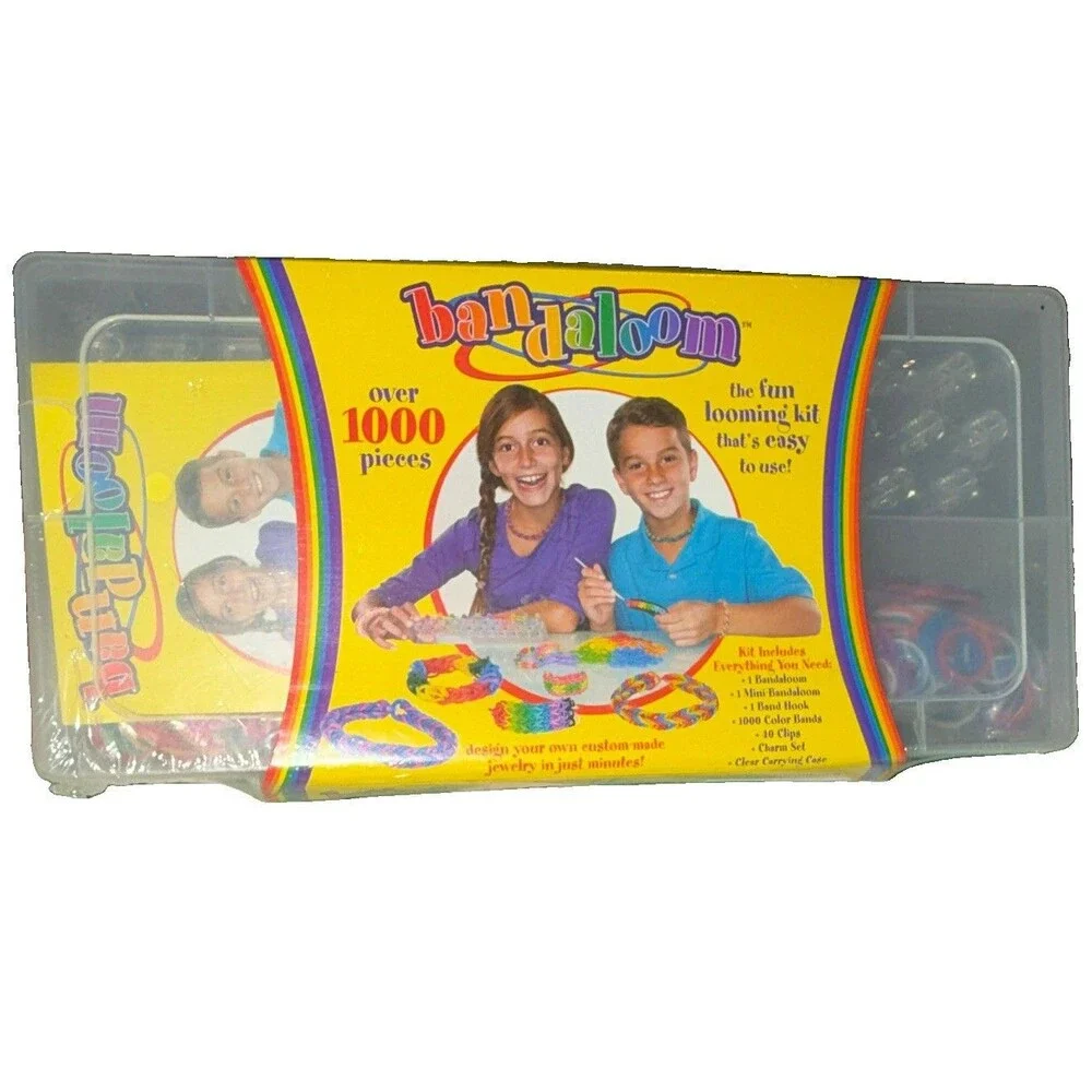 Bandaloom Fun Looming Kit 1000+ Pieces for Bracelets Necklaces Rings